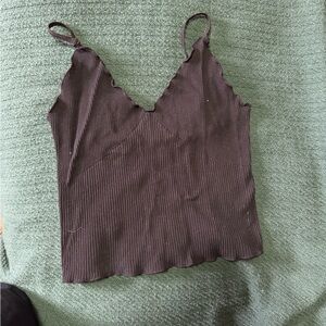 Black crop top. Size M/L